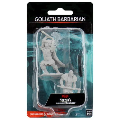 Wizkids 73833 Dungeons & Dragons Nolzur`s Marvelous Unpainted Miniatures: Male Goliath Barbarian