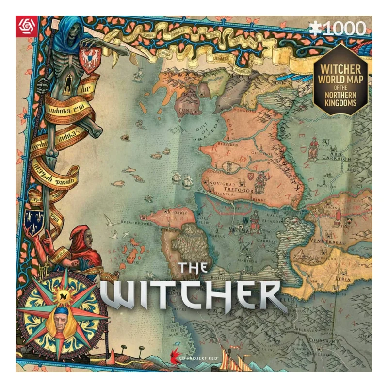 The Witcher 3 puzzle Gaming The Northern Kingdoms (1000 pieces) - Good Loot