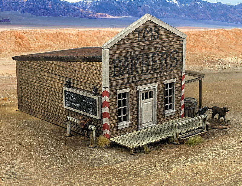 Great Escape Games Dead Man’s Hand Barber Shop 28mm Scale Plastic Scenery