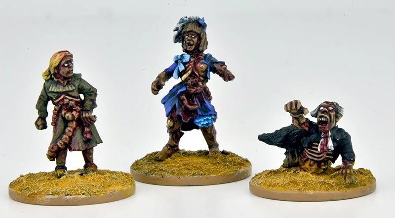 Great Escape Games Dead Man’s Hand Cursed Townsfolk Set 28mm Scale Metal Figures