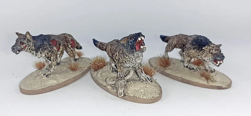 Great Escape Games Dead Man’s Hand Dread Wolves Set 28mm Scale Metal Figures