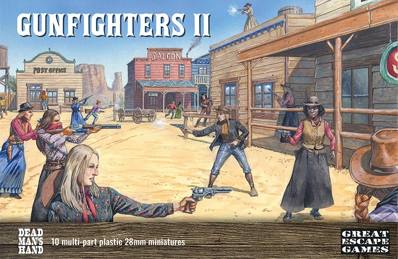 Great Escape Games Dead Man’s Hand Gunfighters II (The Ladies) 28mm Scale Plastic Figures