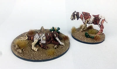 Great Escape Games Dead Man’s Hand Rotten Horses Set 28mm Scale Metal Figures