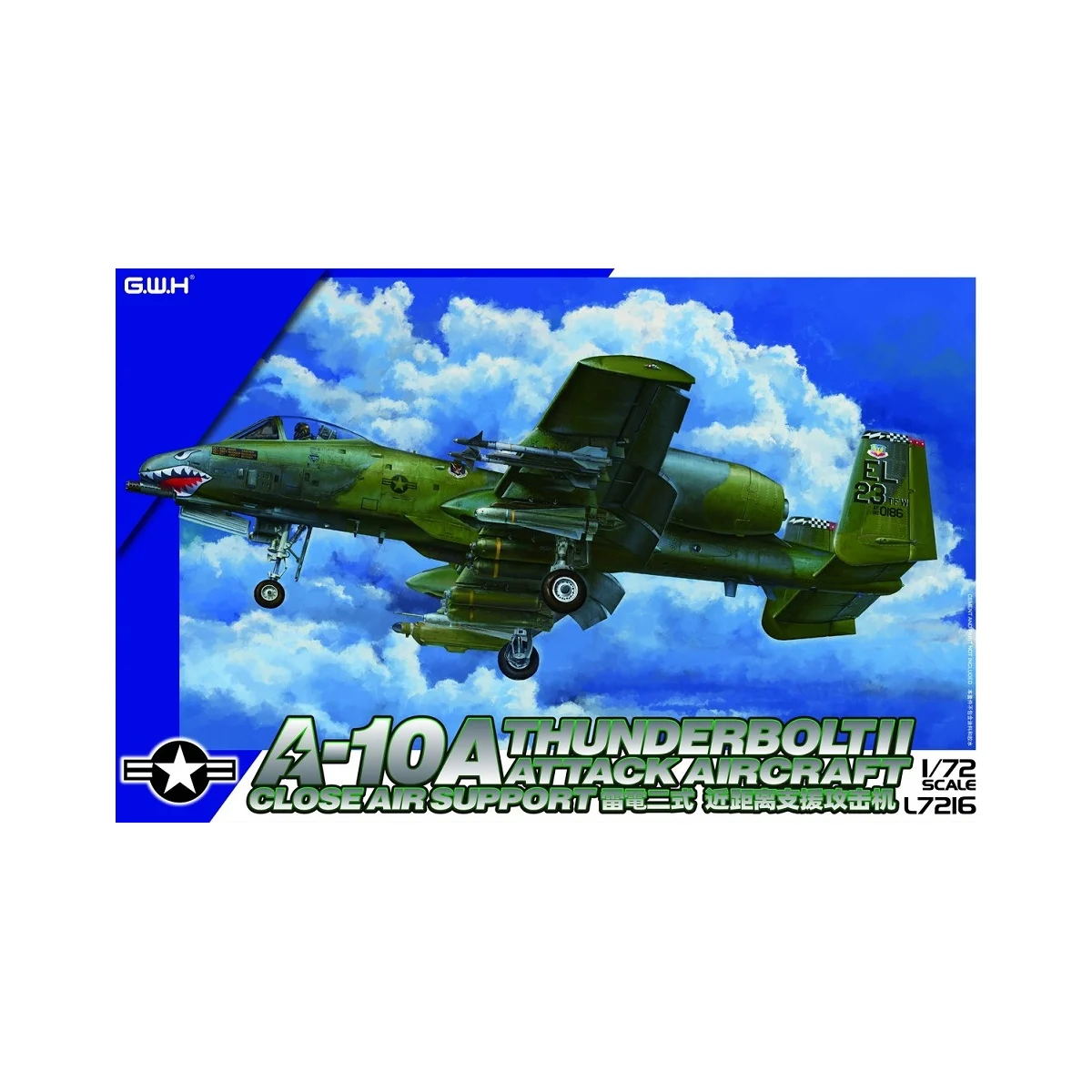 A-10a thunderbolt ii close air support attack aircraft Model kit