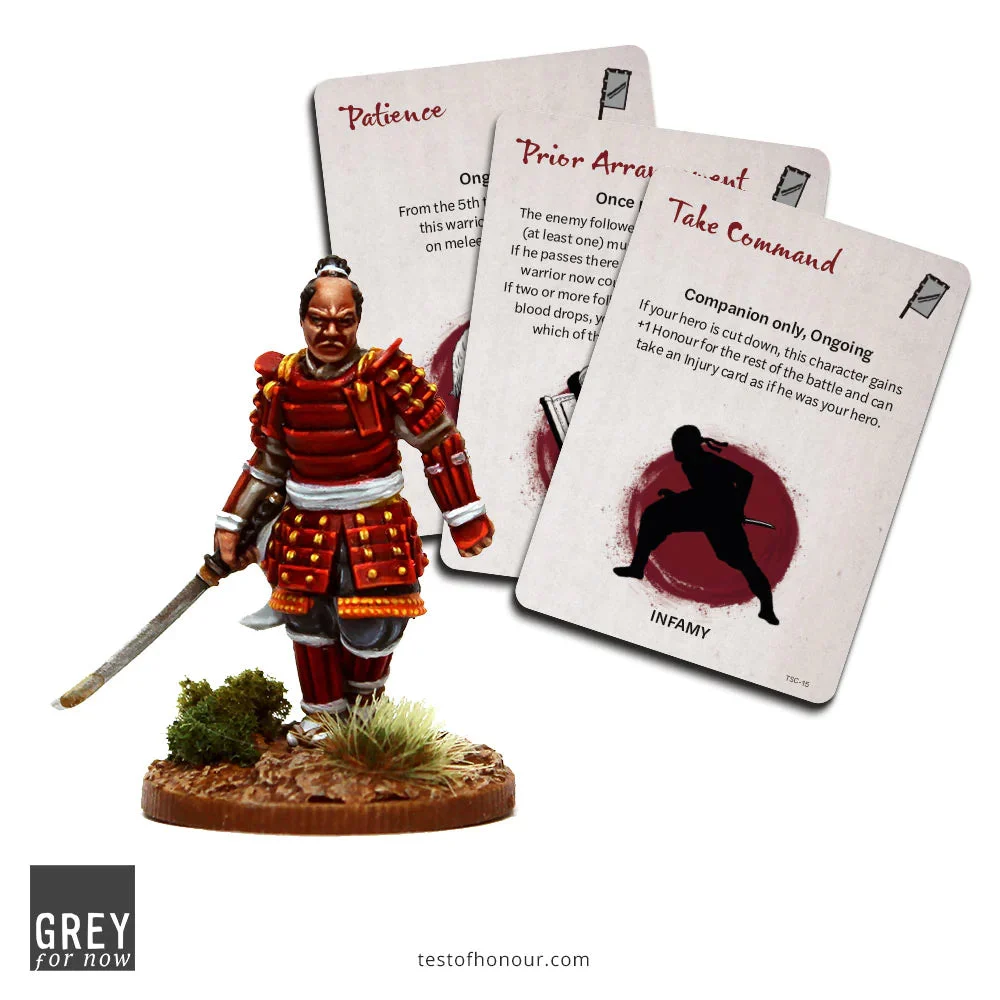 Grey For Now Games Test of Honour Tokugawa Clan Samurai 28mm Scale Metal Figure