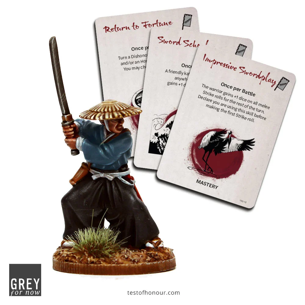 Grey For Now Games Test of Honour Yagyu Clan Samurai 28mm Scale Metal Figure