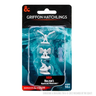 Wizkids 90494 Dungeons & Dragons Nolzur`s Marvelous Unpainted Miniatures: Griffon Hatchlings