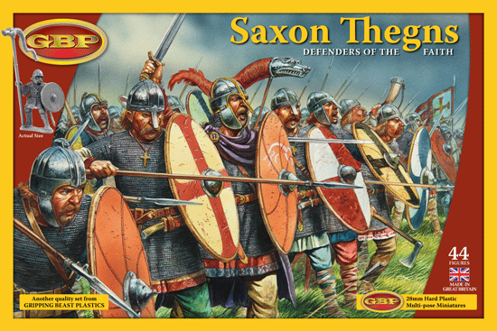 Gripping Beast Saxon Thegns, 28mm Scale Plastic Figures