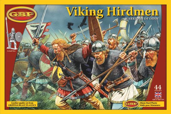 Gripping Beast Viking Hirdmen, 28mm Scale Plastic Figures