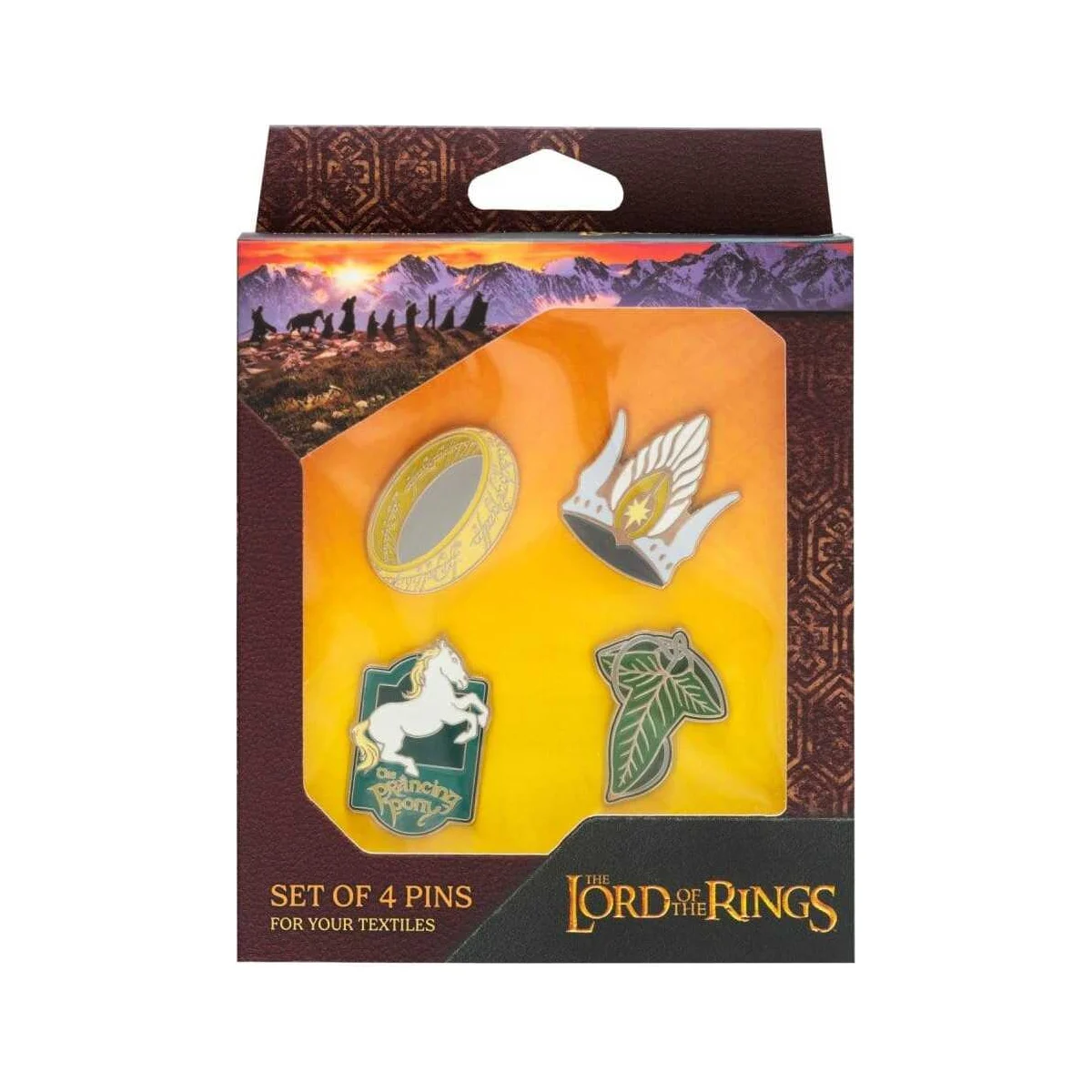 The Lord of the Rings Pins Set of 4 - Grupo Erik