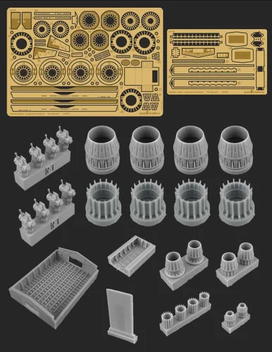 Green Strawberry 1/2274 Scale Venator Class - Engines & Exterior
