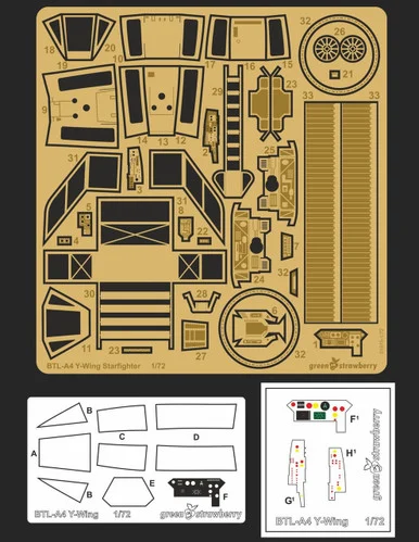 1/72 Green Strawberry BTL A-4 Y-Wing Upgrade Set