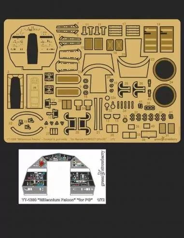 1/72 Green Strawberry YT-1300 Millennium Falcon - cockpi