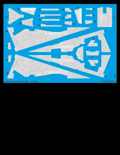 Green Strawberry Star Destroyer for Bandai 001 Decals