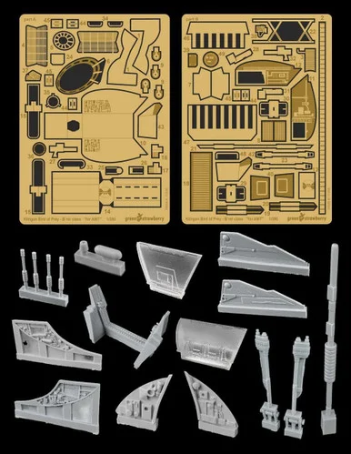 1/350 Green Strawberry Klingon Bird of Prey - B rel class Upgrade Set