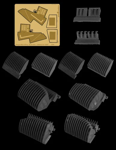 1/350 Green Strawberry Klingon Bird of Prey - B rel class - radiators Upgrade Set