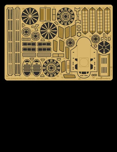 1/1000 Green Strawberry USS Enterprise NCC-1701 - Discovery Upgrade Set