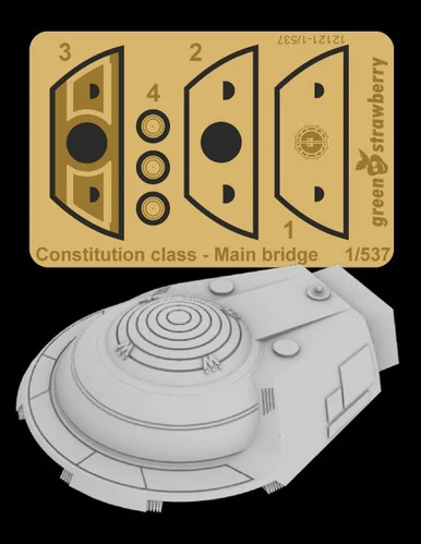 1/537 Green Strawberry Constitution class (refit) - Main bridge Upgrade Set