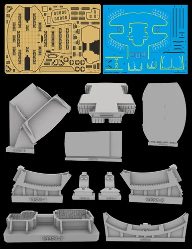 1/670 Green Strawberry USS Voyager NCC-74656 - Landing gear Upgrade Set