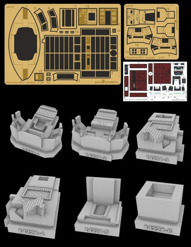 1/144 Green Strawberry Discovery XD-1 Cockpit Upgrade Set