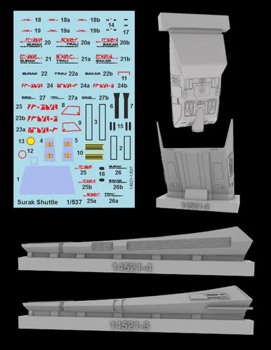 1/537 Green Strawberry Surak Shuttlecraft Upgrade Set