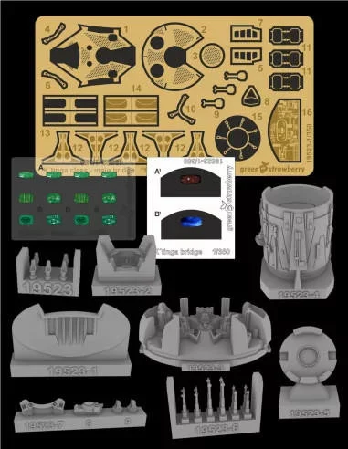 1/350 Green Strawberry Katinga class - Main Bridge