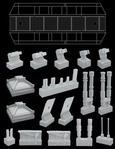 1/32 Green Strawberry Imperial service gantry