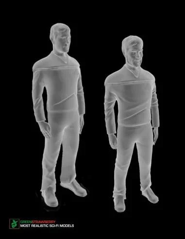 1/72 Green Strawberry In beam Figures- Star Trek Crew