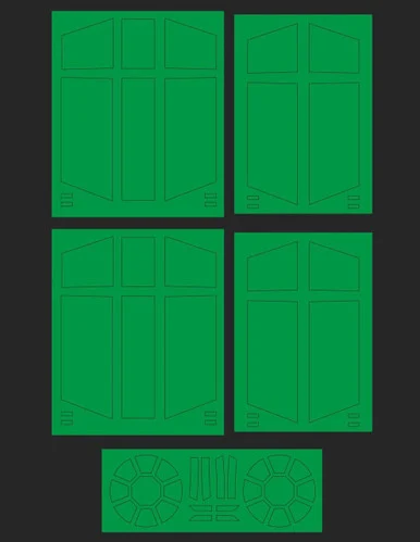 Green Strawberry Tie Advanced x1 Paint Mask