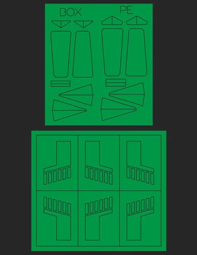 Green Strawberry T-65 X-Wing Paint Mask