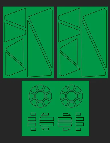 Green Strawberry TIE Striker Paint Mask