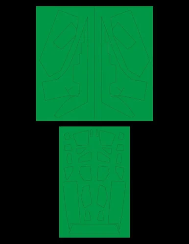 Green Strawberry SSTO Ranger - Paint Mask - Moebius