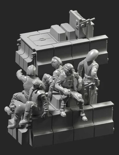 Green Strawberry Combo Pack Hangar transporter with crew