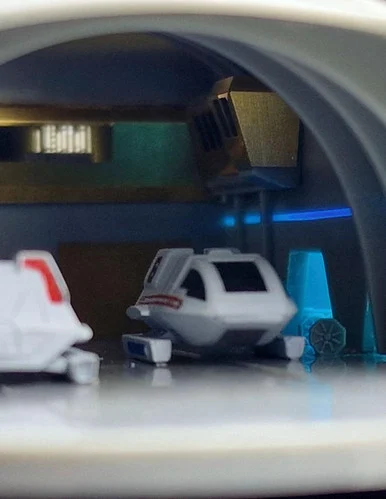 Green Strawberry NCC-1701-A hangar bay - with equipment - FRUITPack