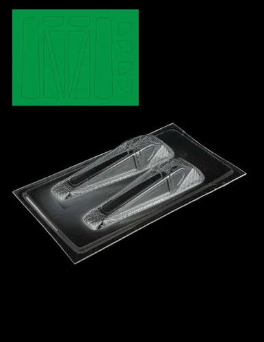 Green Strawberry T-70 X-Wing fighter Clear Canopy