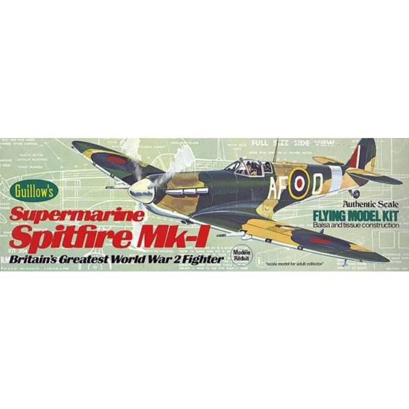 Spitfire RC plane - GUILLOWS
