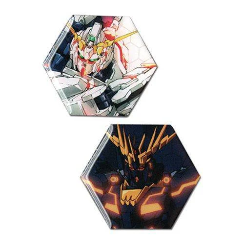 Gundam UC Unicorn Gundam and Banshee Pin Set - Great Eastern Entertainment
