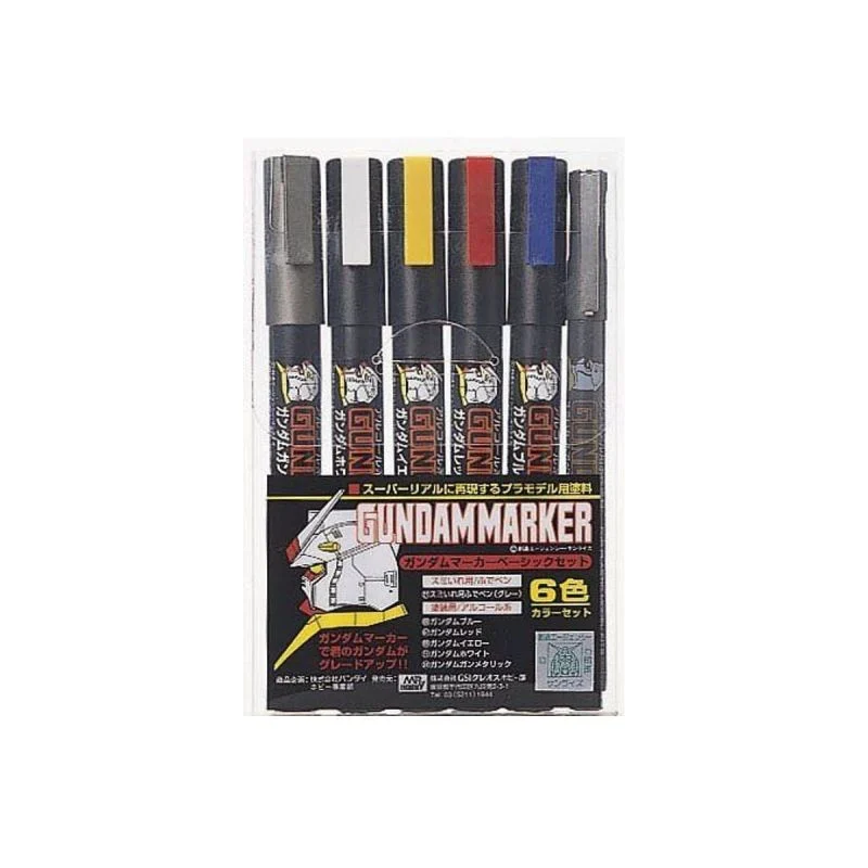 AMS-105 - Gundam Marker Basic 6 Color Set