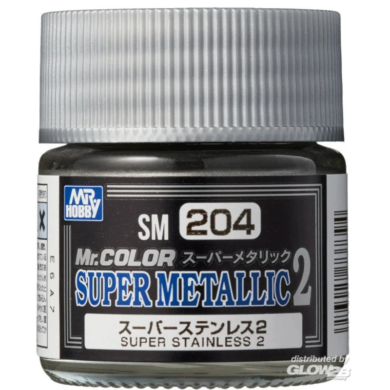 Mr Hobby -Gunze Mr. Color Super Metallic Colors II (10 ml) Super Stainless II Paint