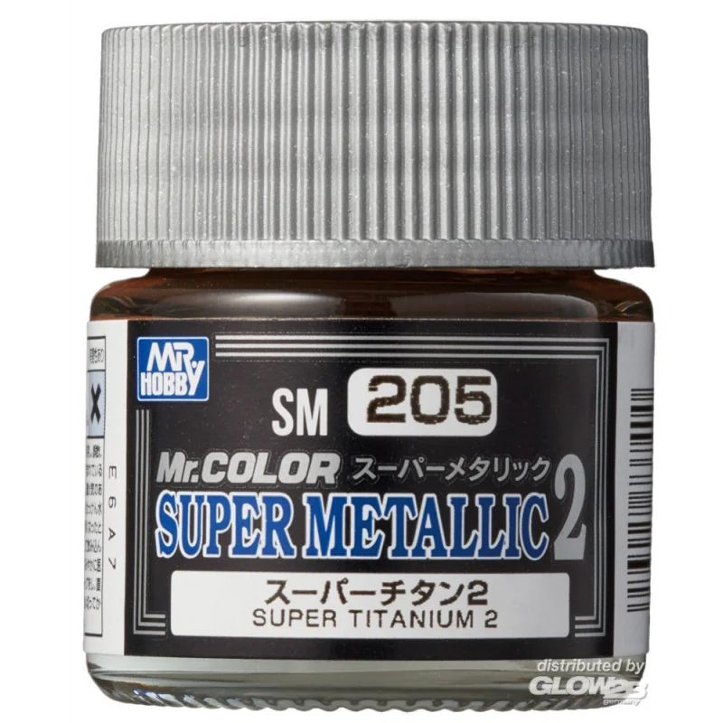 Mr Hobby -Gunze Mr. Color Super Metallic Colors II (10 ml) Super Titanium II Paint