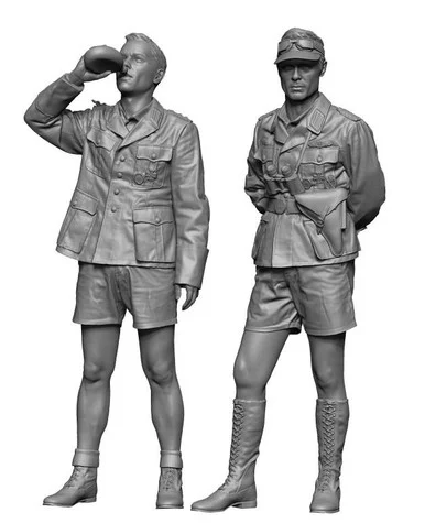 1/16 H3 Models WWII German Dak Officer set 3D Printed Figure