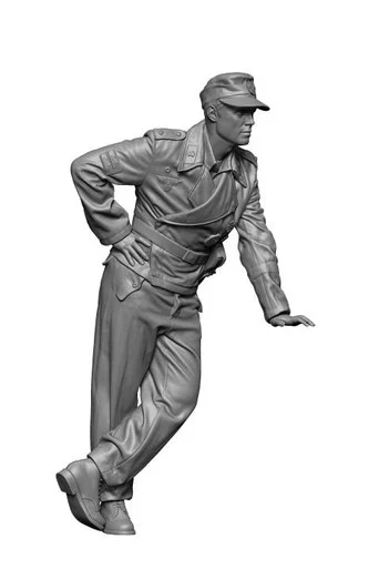 1/16 H3 Models WWII German tank commander2 3D Printed Figure