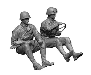 1/16 H3 Models WWII US willys Crew set 3D Printed Figure