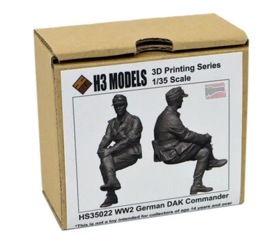 1/35 H3 Models WWII German DAK Commander Resin Model Kit