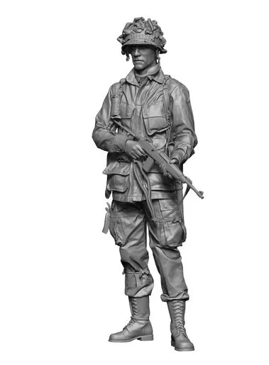 1/35 H3 Models WWII US Para Rifleman3Carentan 3D Printed Figure