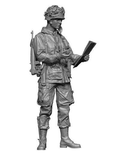 1/35 H3 Models WWII US Para Platoon Leader Carentan 3D Printed Figure