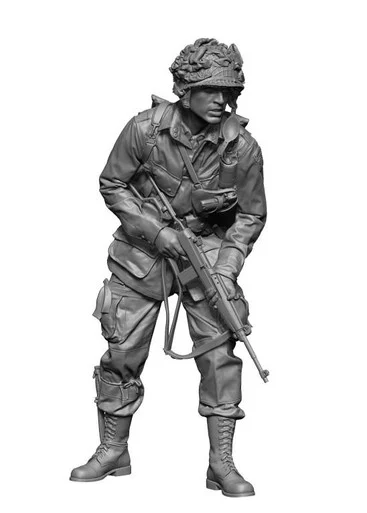 1/35 H3 Models WWII US Para Rifleman4Carentan 3D Printed Figure
