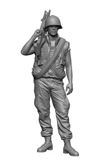 1/35 H3 Models Vietnam war US M60 Gunner 3D Printed Figure