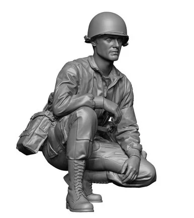 1/35 H3 Models WWII US Para Medic 3D Printed Figure