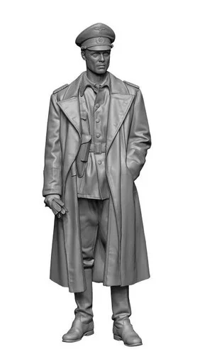 1/35 H3 Models WWII Wehrmacht Officer coat ver 3D Printed Figure